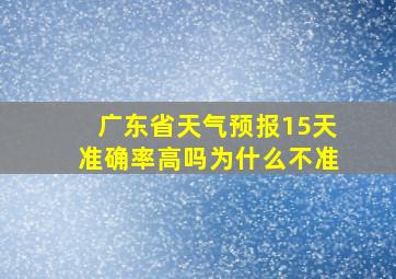 广东省天气预报15天准确率高吗为什么不准