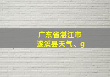 广东省湛江市遂溪县天气、g