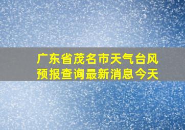 广东省茂名市天气台风预报查询最新消息今天