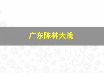 广东陈林大战