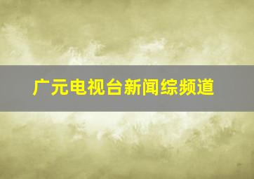 广元电视台新闻综频道