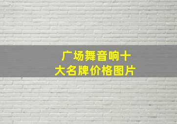 广场舞音响十大名牌价格图片