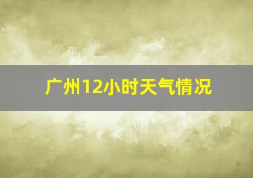 广州12小时天气情况