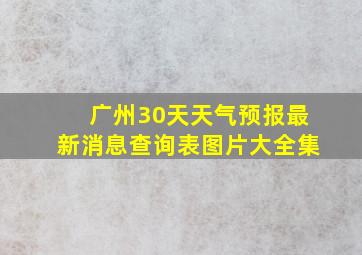 广州30天天气预报最新消息查询表图片大全集