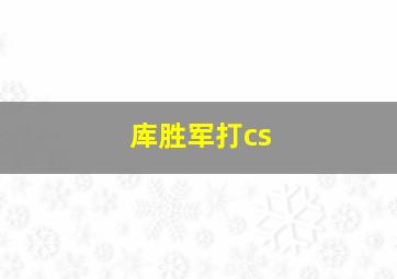 库胜军打cs