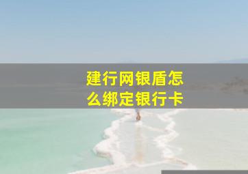 建行网银盾怎么绑定银行卡