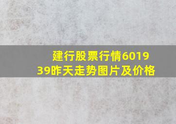 建行股票行情601939昨天走势图片及价格