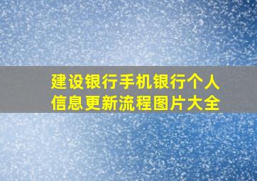 建设银行手机银行个人信息更新流程图片大全