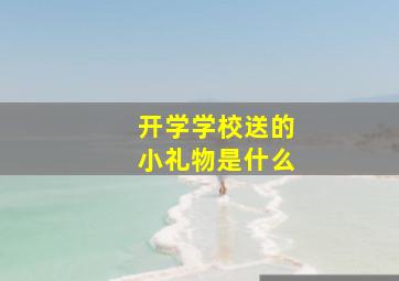 开学学校送的小礼物是什么