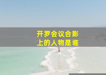 开罗会议合影上的人物是谁