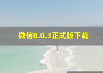 微信8.0.3正式版下载