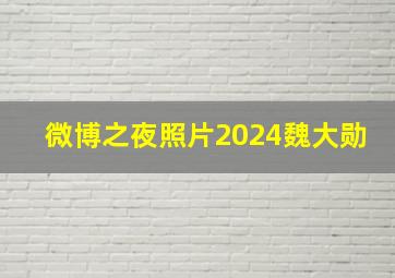 微博之夜照片2024魏大勋