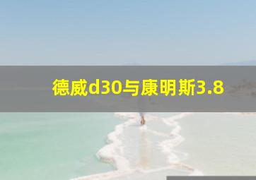 德威d30与康明斯3.8