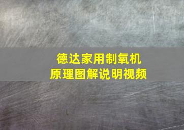 德达家用制氧机原理图解说明视频