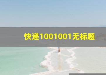 快递1001001无标题