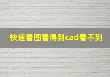 快速看图看得到cad看不到