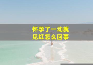 怀孕了一动就见红怎么回事