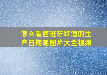 怎么看西班牙红酒的生产日期呢图片大全视频