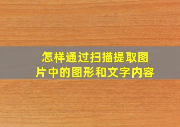 怎样通过扫描提取图片中的图形和文字内容