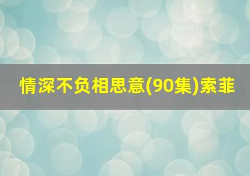 情深不负相思意(90集)索菲