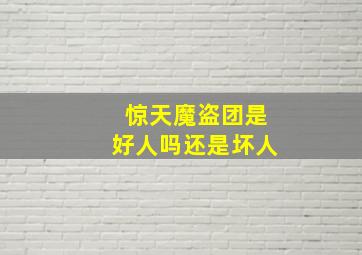 惊天魔盗团是好人吗还是坏人