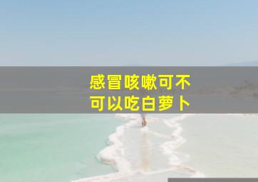 感冒咳嗽可不可以吃白萝卜