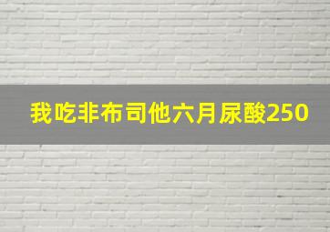 我吃非布司他六月尿酸250