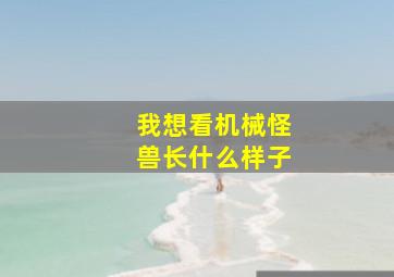 我想看机械怪兽长什么样子