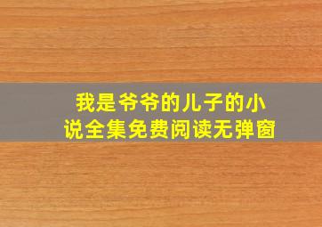 我是爷爷的儿子的小说全集免费阅读无弹窗