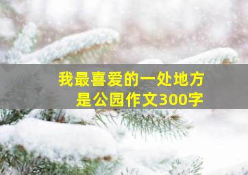 我最喜爱的一处地方是公园作文300字