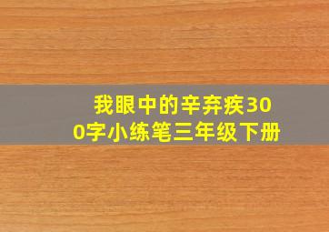 我眼中的辛弃疾300字小练笔三年级下册