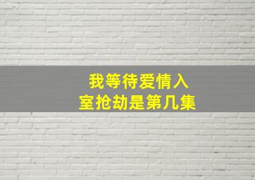 我等待爱情入室抢劫是第几集