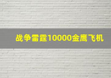 战争雷霆10000金鹰飞机