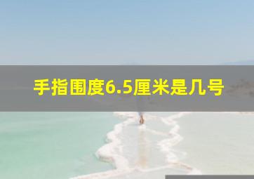 手指围度6.5厘米是几号