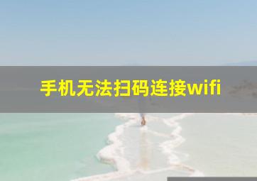 手机无法扫码连接wifi