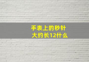 手表上的秒针大约长12什么