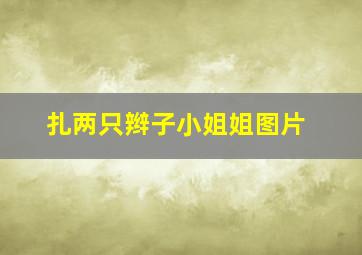 扎两只辫子小姐姐图片