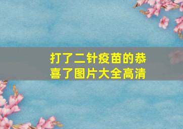 打了二针疫苗的恭喜了图片大全高清