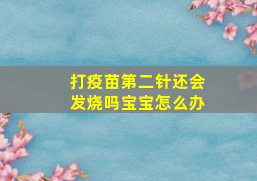 打疫苗第二针还会发烧吗宝宝怎么办