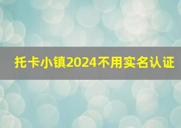 托卡小镇2024不用实名认证