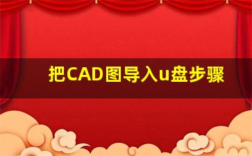 把CAD图导入u盘步骤