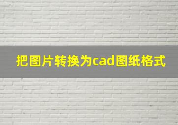 把图片转换为cad图纸格式