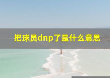 把球员dnp了是什么意思