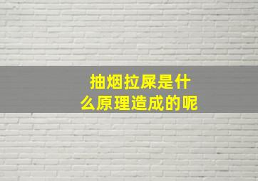 抽烟拉屎是什么原理造成的呢