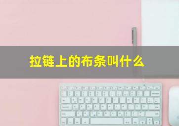 拉链上的布条叫什么