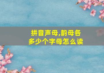 拼音声母,韵母各多少个字母怎么读