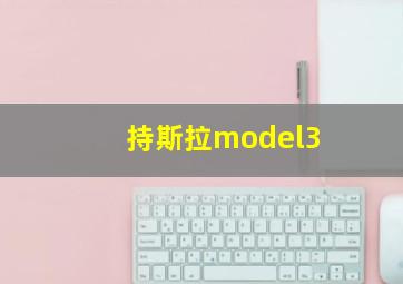 持斯拉model3