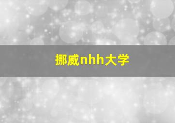 挪威nhh大学