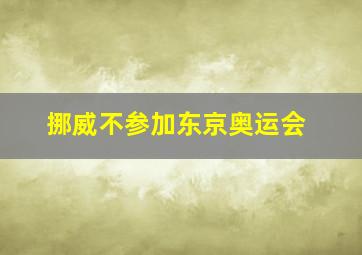 挪威不参加东京奥运会