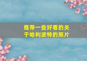 推荐一些好看的关于哈利波特的照片